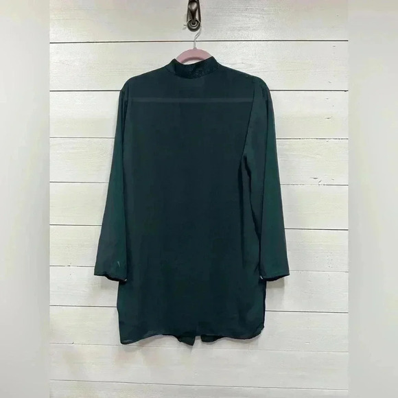 Victorias Secret Gold Label • Vintage Army Green Blouse • Size‎ small - Picture 3 of 6